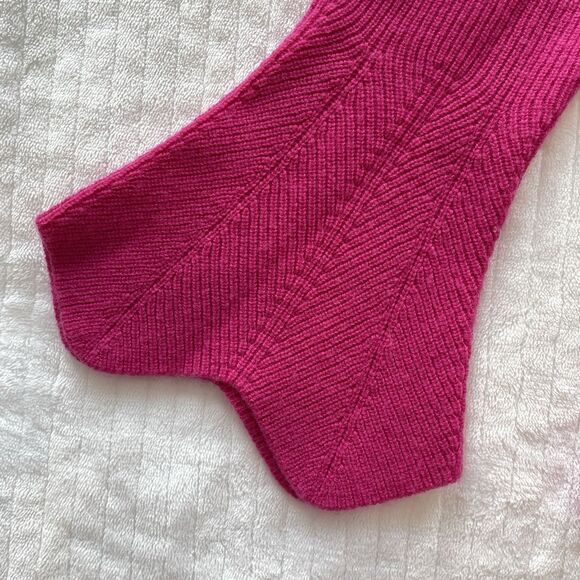 Ted Baker Bobbe London Peplum Sweater Pink Flared Top Cashmere Blend Womens S - Picture 5 of 14